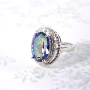 Mystic Gemstone Ring 6.2 Carats Size 7